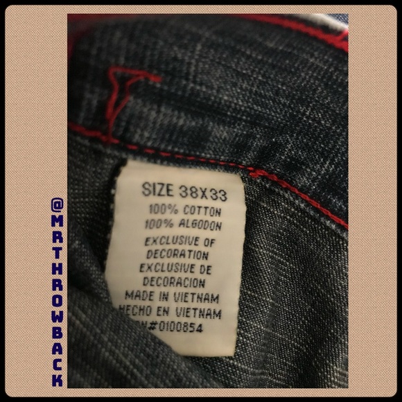 VINTAGE OZOC JEANS waist 38 - Picture 6 of 6